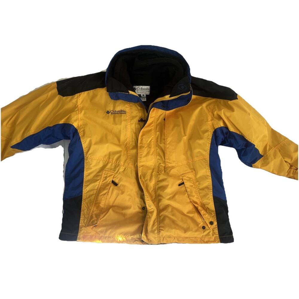 Columbia Sportswear Men’s CORE Interchange Yellow Ski Jacket winter coat Size L